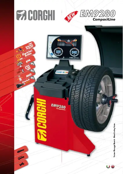 CORGHI EM9280 – COMPACTLINE – WHEEL BALANCER