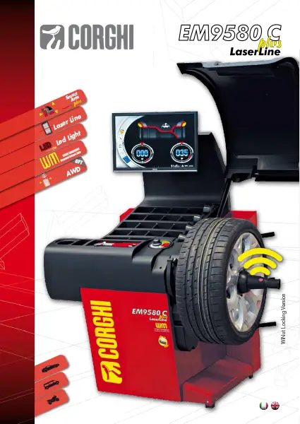 CORGHI EM9580 PLUS – WHEEL BALANCER