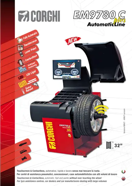 CORGHI EM9780 PLUS – WHEEL BALANCER