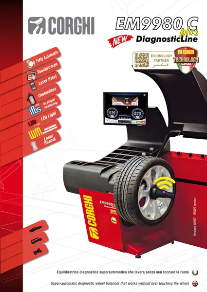 CORGHI EM9980C PLUS – WHEEL BALANCER