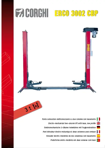 CORGHI ERCO 3002 CBP – TWO POST LIFT