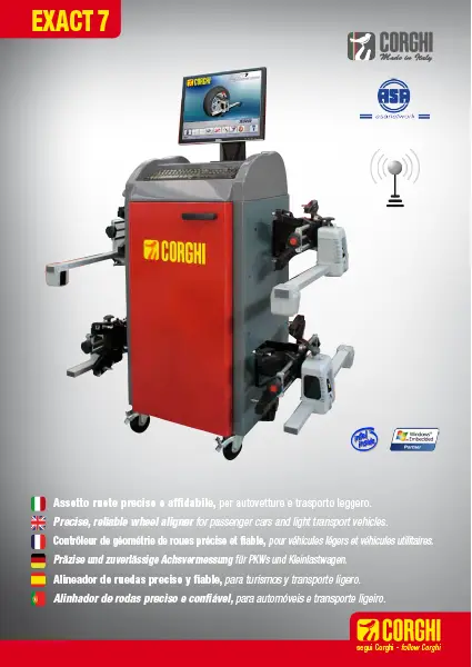 CORGHI EXACT 7 – WHEEL ALIGNER