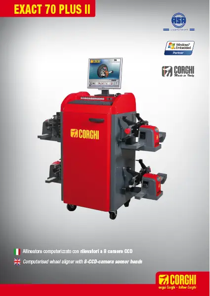 CORGHI EXACT 70PLUS II – WHEEL ALIGNER