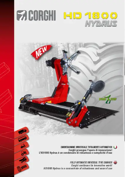 CORGHI HD1800-HYDRUS – TRUCK WHEEL BALANCER
