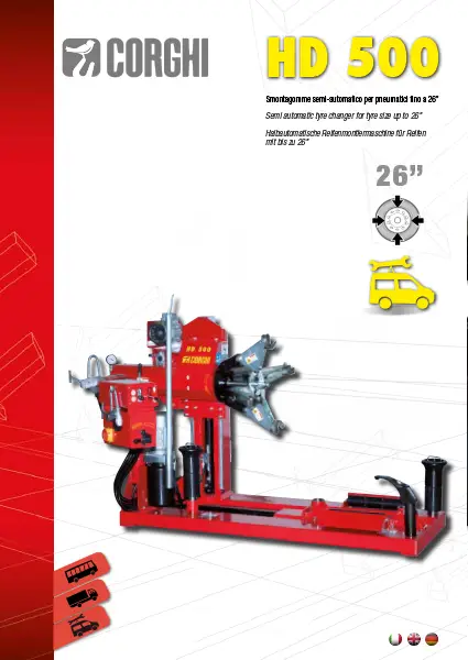 CORGHI HD500 – TRUCK TYRE CHANGER