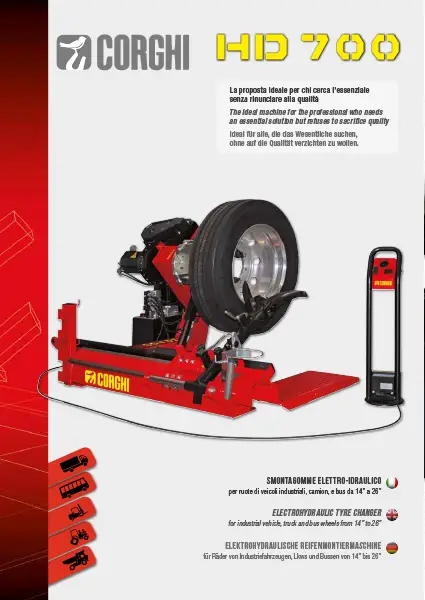 CORGHI HD700 – TRUCK TYRE CHANGER