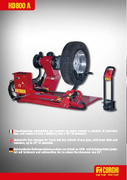 CORGHI HD800A – TRUCK WHEEL BALANCER