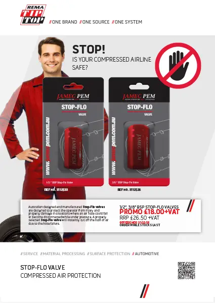 STOP-FLO VALVE – COMPRESSED AIR PROTECTION